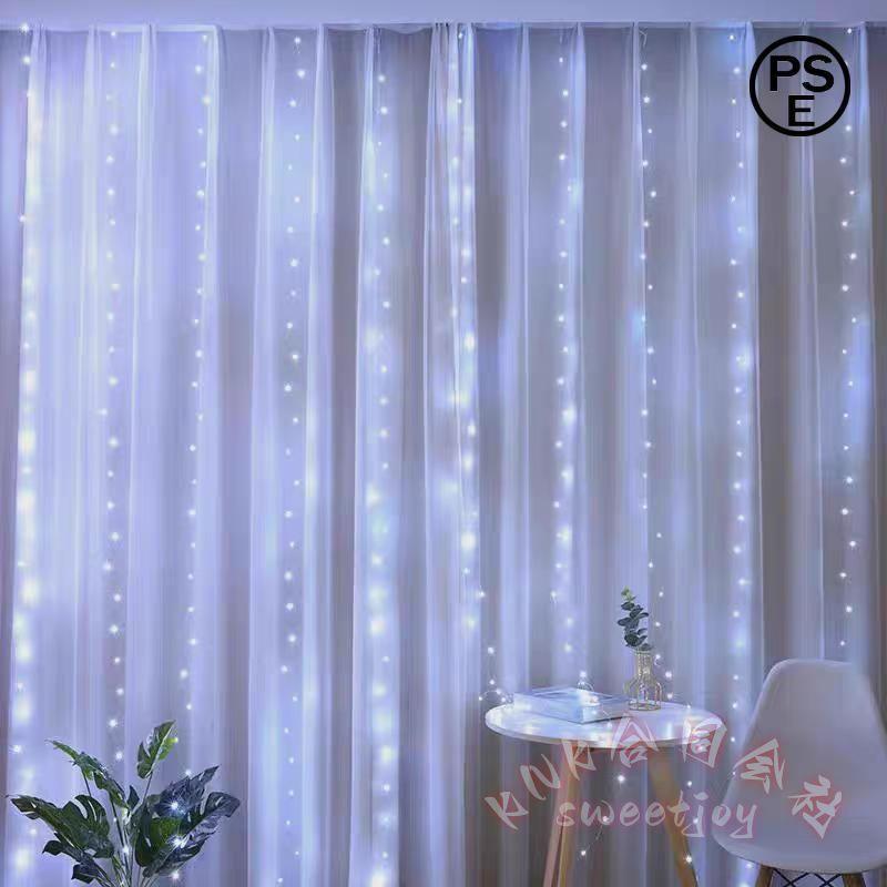 LEDイルミネーションライトナイアガラ300球ホワイトKNK防水屋外室内