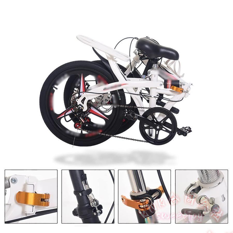 折りたたみ自転車 20インチ 衝撃吸収 軽量合金フレーム KNK(株） 通勤コミューター ダブルブレーキ 乗りやすい 高さ調節可能 シティ/マウンテン兼用 高品質