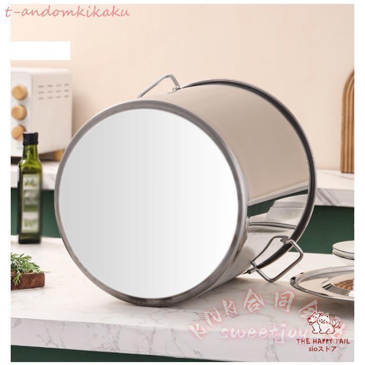 寸胴鍋ステンレス大容量10L/20L/25cm/30cm家庭用業務用IH/ガス対応 KNK