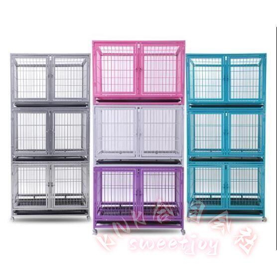大型ペットゲージ 1段 ペットホテル ペットショップ クリニック向け KNK(株) 犬小屋 業務用ゲージ頑丈 掃除しやすい 施設用の画像