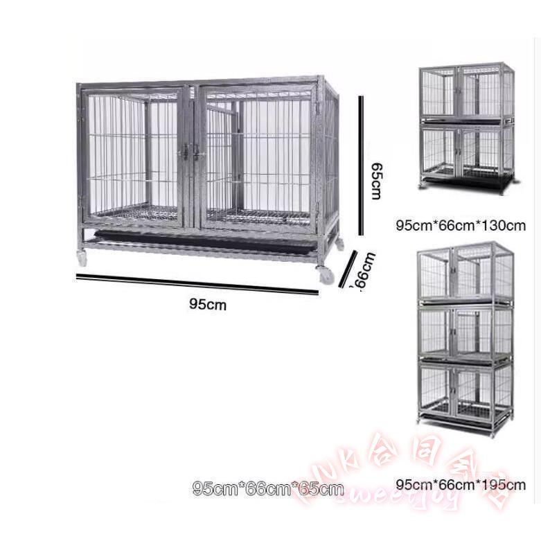 大型ペットゲージ 1段 ペットホテル ペットショップ クリニック向け KNK(株) 犬小屋 業務用ゲージ頑丈 掃除しやすい 施設用の画像