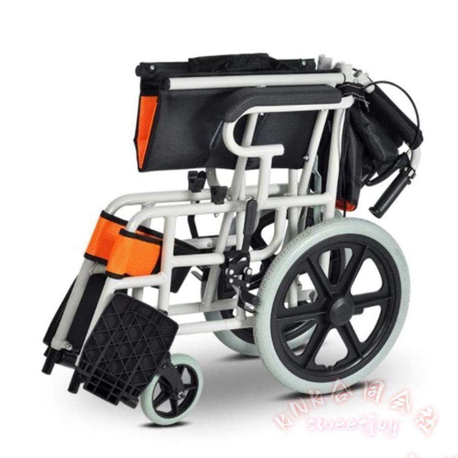 折りたたみ車椅子 介助型 軽量アルミ KNK(株） 簡易車椅子 折り畳み式 