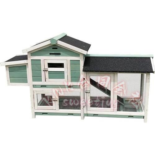 木製鶏小屋 屋外マルチレベル ネスティングボックス付 KNK(株） 耐候性