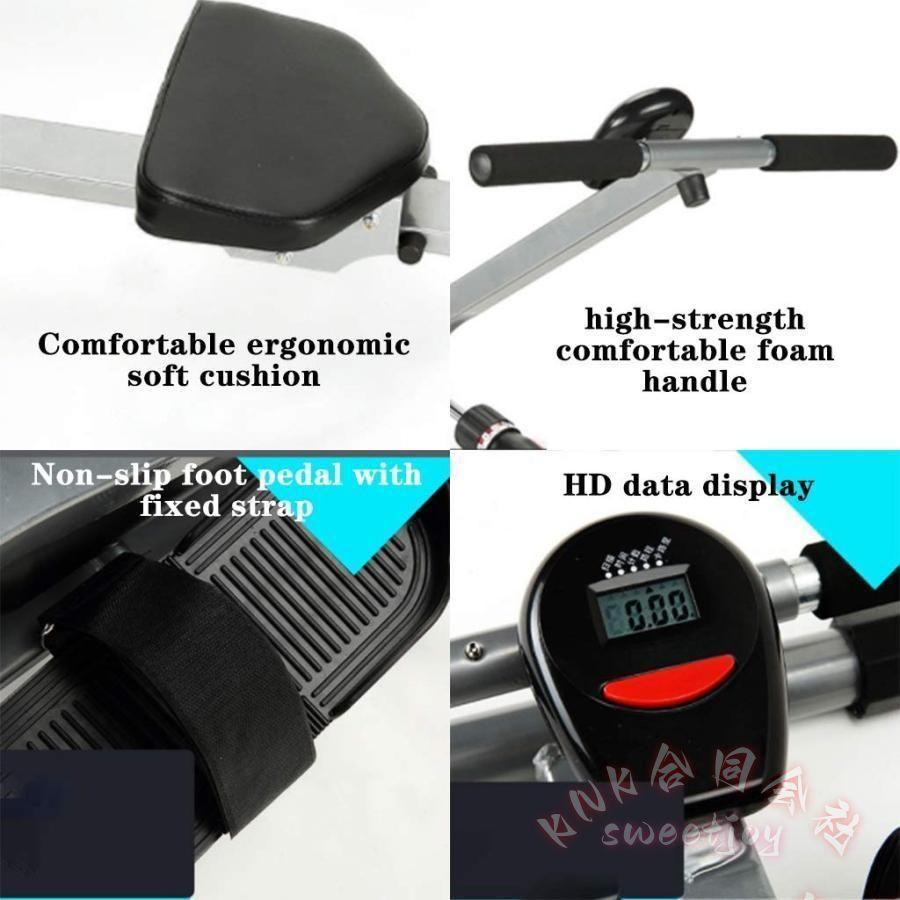 水ローイングマシン 折りたたみ式 KNK(株） 調節可能 ローイング運動器具 減量/筋トレ 家庭用フィットネス 男女兼用 トレーニングの画像