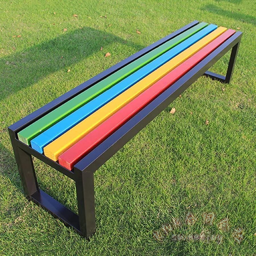 木製ガーデンベンチ 屋外 幅120/150/180cm KNK(株） 耐荷重約500kg 防水/耐日光 ガーデンファニチャー 遊園地/庭/公園用の画像