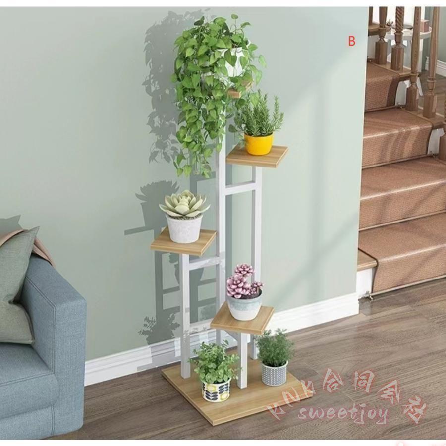 フラワースタンド 回転階段 フラワーラック KNK(株) 鉢植え 花台 植物棚 盆栽棚 屋外 室内 省スペース 収納 玄関先にもの画像