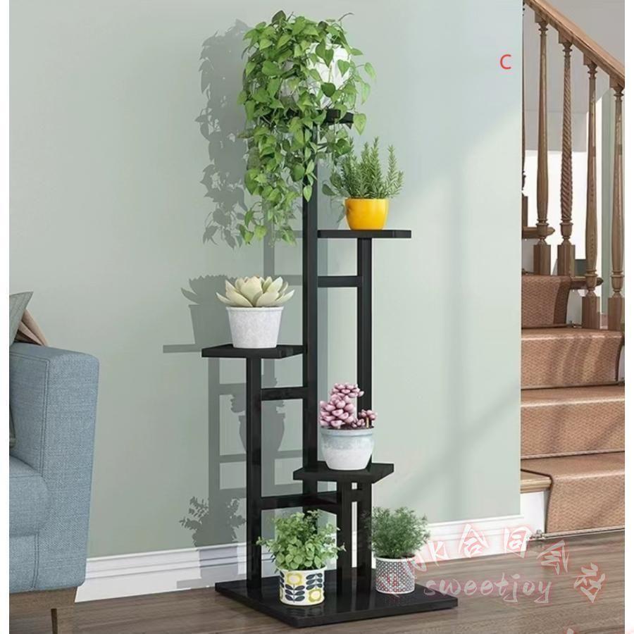 フラワースタンド 回転階段 フラワーラック KNK(株) 鉢植え 花台 植物棚 盆栽棚 屋外 室内 省スペース 収納 玄関先にもの画像