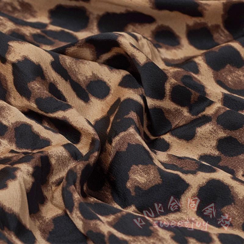 レオパード スカート ロング シフォン ヒョウ柄 フレア KNK(株) マキシ
