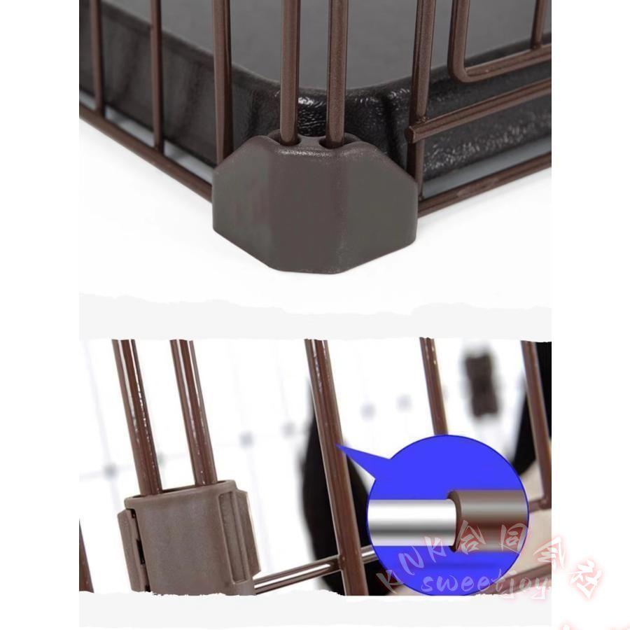 トイレ付ケージ 1m 木製 インテリアケージ KNK(株) 屋根面付 ツードア お手入れ楽々 トイレしつけ対応 室内ケージ 111×54×64cmの画像