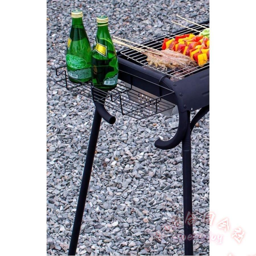 BBQグリル 焚き火台 引き出し式 4〜6人用 KNK(株) 取り外し可能 ポータブル 収納袋付き コンロセット アウトドア キャンプ バーベキューにの画像