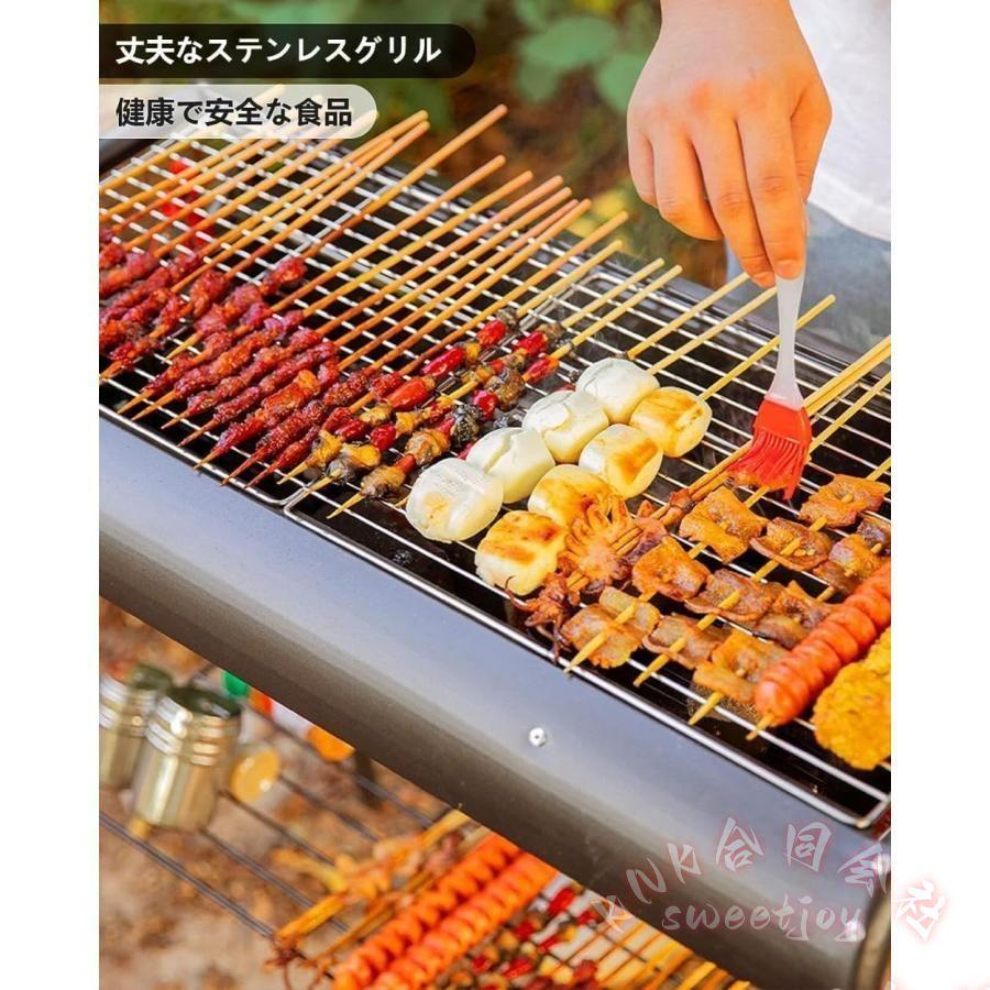 BBQグリル 焚き火台 引き出し式 4〜6人用 KNK(株) 取り外し可能 ポータブル 収納袋付き コンロセット アウトドア キャンプ バーベキューにの画像