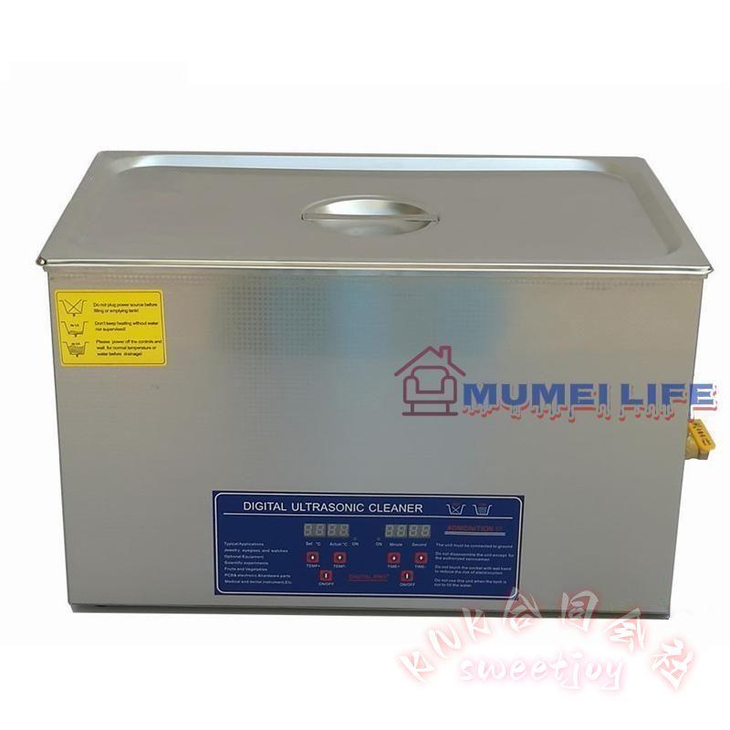 超音波洗浄器 30L デジタル 業務用クリーナー KNK(株) ヒーター/タイマー付き 排水ホースセット 大容量 ステンレス槽 部品 工具 眼鏡 アクセ洗浄に