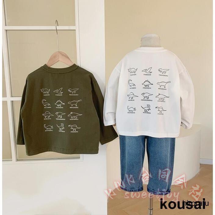 子供服 長袖Tシャツ 恐竜/動物プリント 男の子 KNK(株) 90-140cm