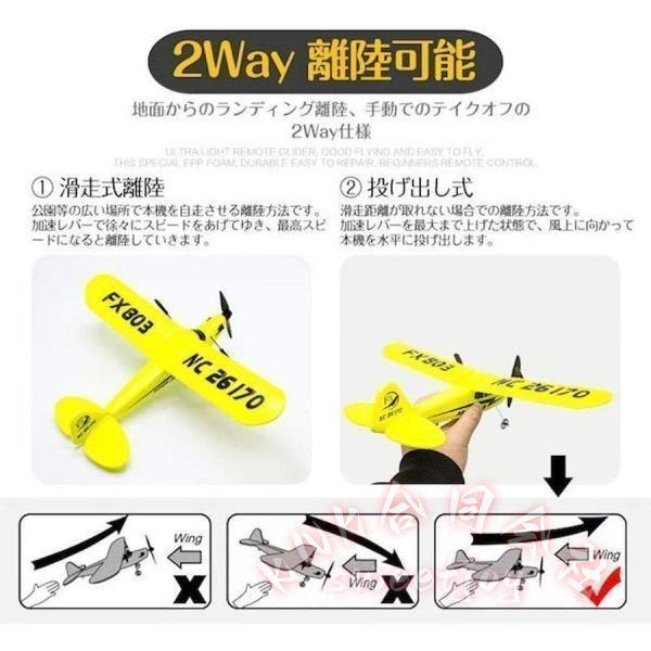 セスナ型 ラジコン 飛行機 33cm 電動 KNK(株) パイパー J-3 カブ