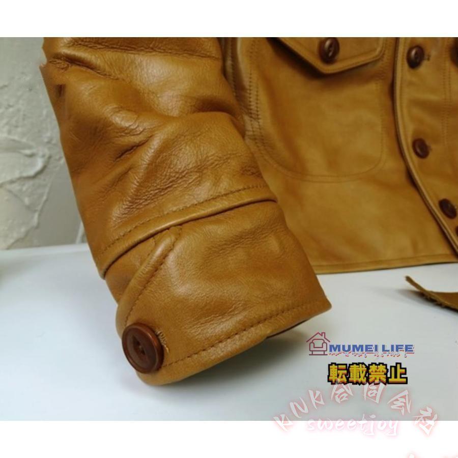 カウハイド 復刻20s A-1タイプ コサックジャケット KNK(株) キャメル 