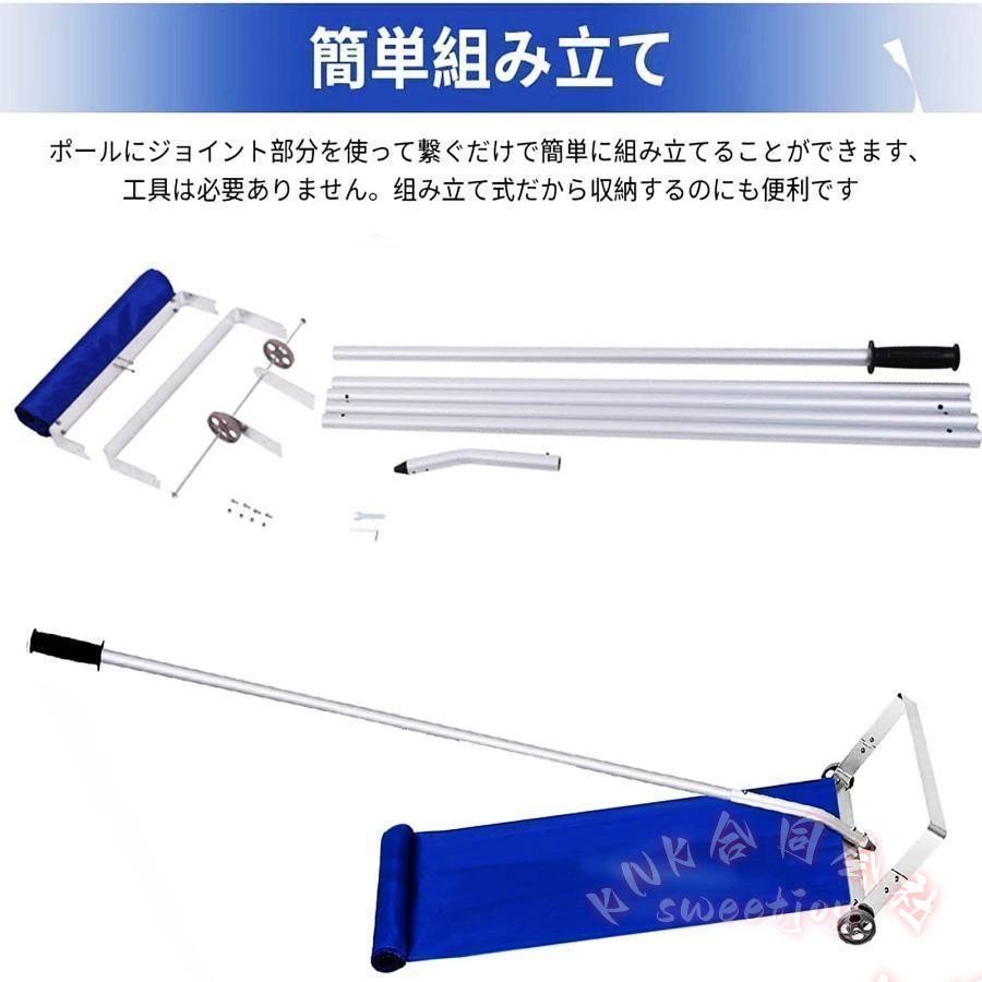 屋根 雪下ろし 道具 スノーレーキ 1.6-6.1m KNK(株) 伸縮ロック式 軽量アルミ 屋根雪かき 長さ調整 雪庇落とし 安全作業_3