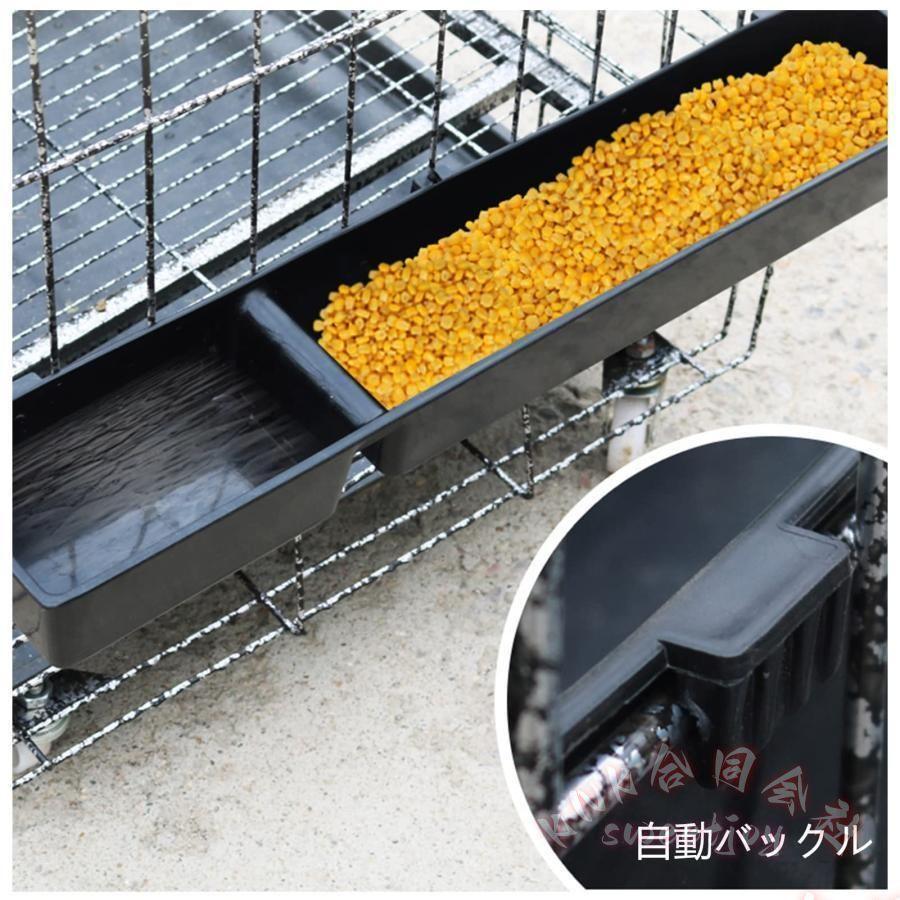 特大 折りたたみ鶏小屋 チキンケージ トレー付 KNK(株) 自動エッグロール フードボウル付き 大型 飼育ケージ 省スペース 掃除しやすいの画像