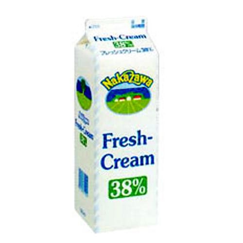 お取り寄せ商品 中沢 最大56％オフ フレッシュクリーム 定番人気！ 38% 1L 冷蔵 1000ml
