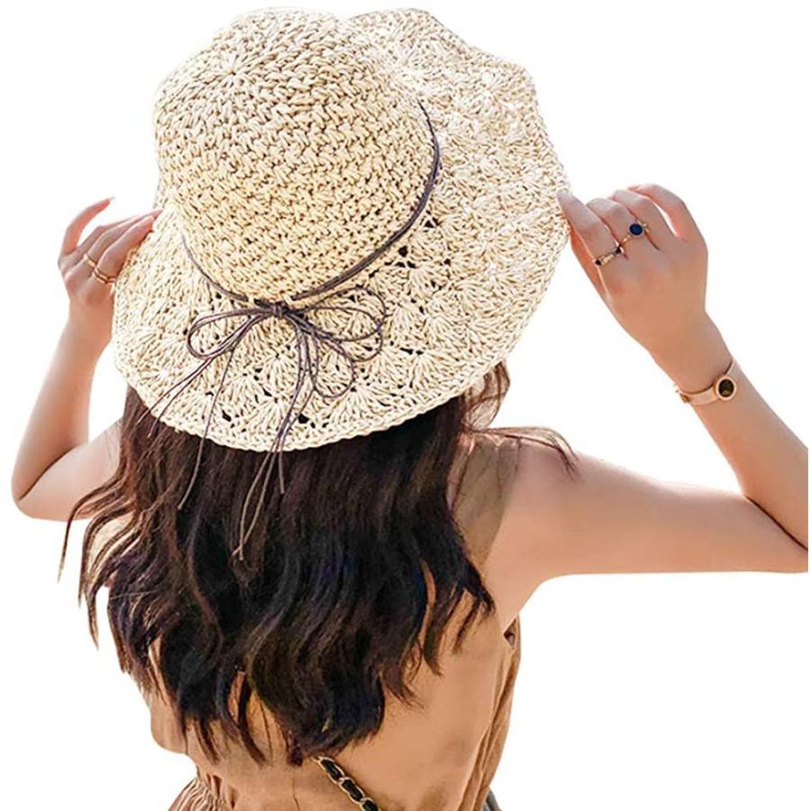 海外 帽子 レディース 麦わら帽子 ハット ストローハット 日焼け Uvカット 日除け帽子 小顔効果 つば広 春夏 大きいサイズ Originaljustturkey Com