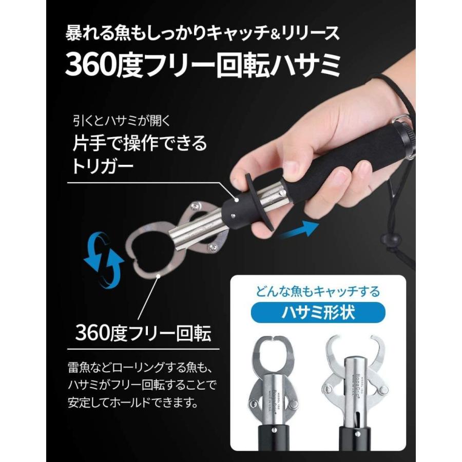 在庫分特価 のboga Grip Grip ボガグリップ 15lb 315 フィッシュグリップ フィッシュグリップ 魚つかみ 錆に強いステンレス製小型 軽量モデル 15lb 315 ブラック 001 Sweetmacaron 売れ筋 ランキングも