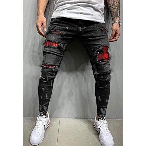 プチドフランセ ダメージ ジーンズ メンズ スキニー アーミー カーゴショーツ 迷彩服 春物 タイツ ブラウン 防寒パンツ 春服 防寒 保障できる