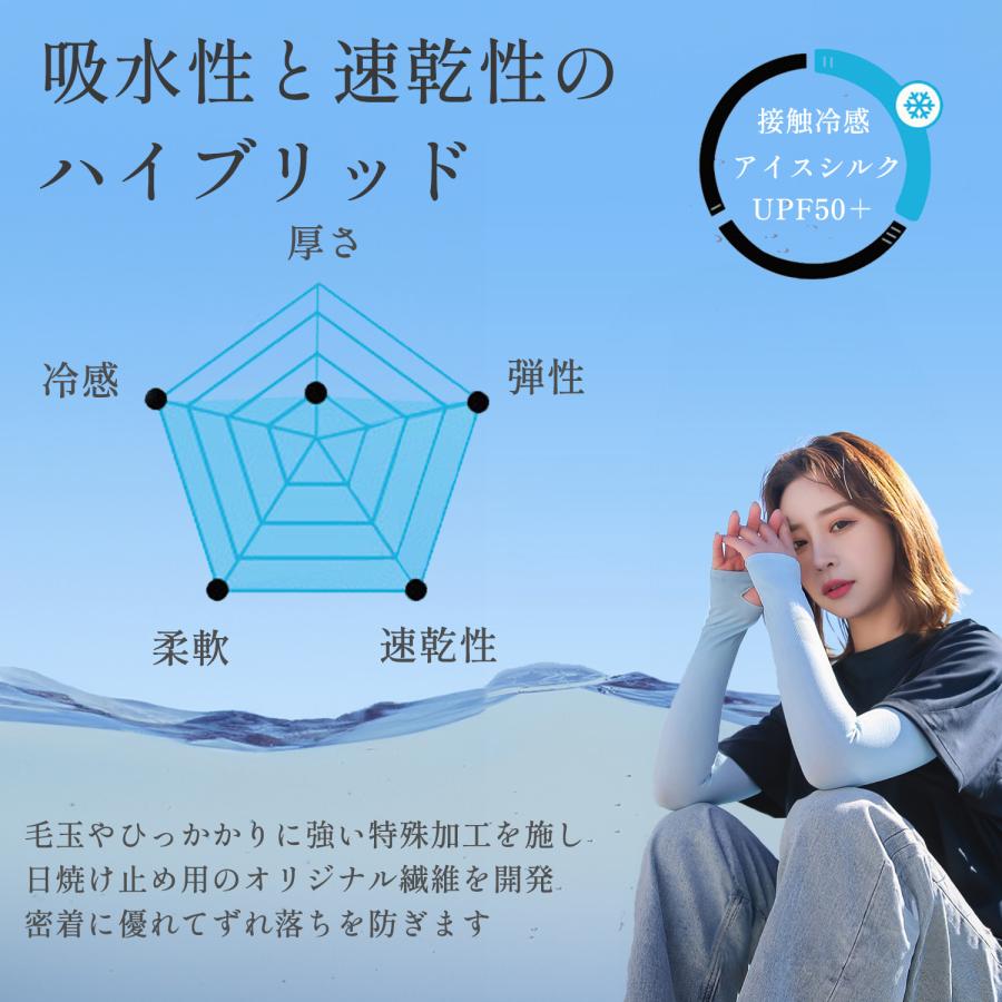 TEEN KEEP 爆買 ＼期間限定価格／アームカバー 冷感 UVカット 率99.9