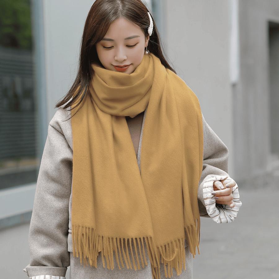 TEEN KEEP ＼期間限定価格／マフラー レディース カシミヤ タッチ 大判