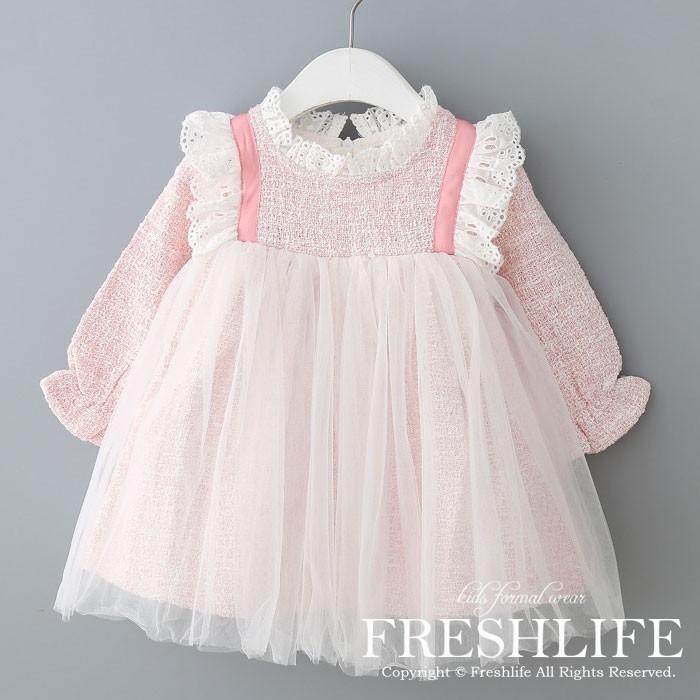 2019秋供服 ワンピース 子供ドレス 女の子 超人気 子供服 秋着 長袖 ワ