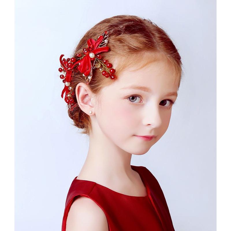 オリジナル 子供 ヘアアクセサリー 結婚式 ピアノ 発表会 髪飾り ドレス小物
