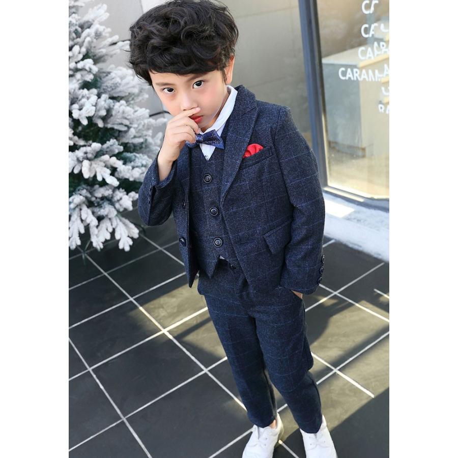 子供スーツ キッズフォーマル 男の子 韓国子供服 ストライプ 紳士服 おしゃれ 発表会 入学式 入園式 七五三 最低価格の