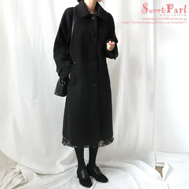 コート レディース ステンカラーコート ロングコート 厚手 ロング丈 アウター 冬服 Bs Sweet Parl 通販 Yahoo ショッピング