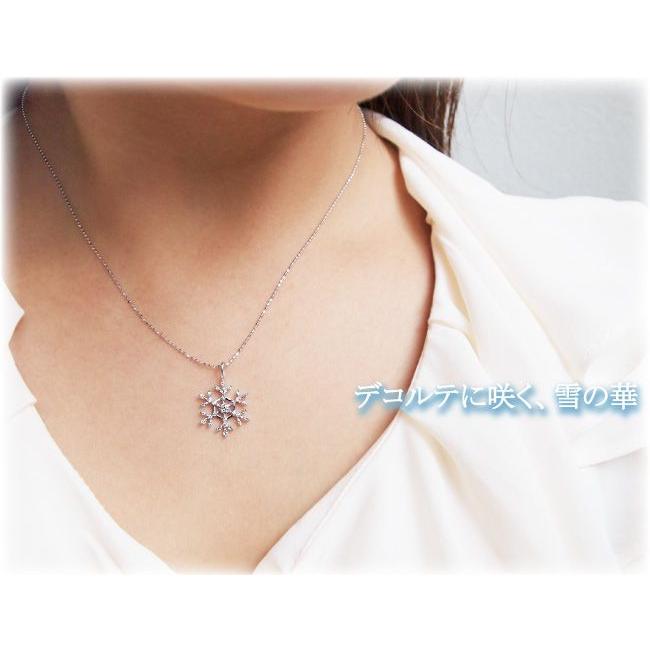 K10(WG) ダイヤモンド ネックレス D:0.21ct ノーブル鑑別カード付