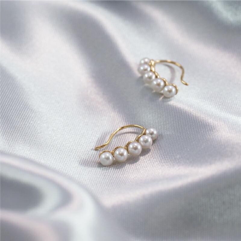 OUCA（オウカ） ピアス パール フックピアス フック 18金 10金 K18 18K