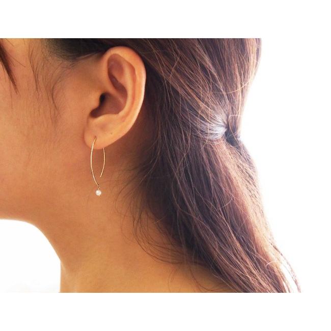 Sweets Jewelry Market ピアス 淡水 パール フック フープピアス 
