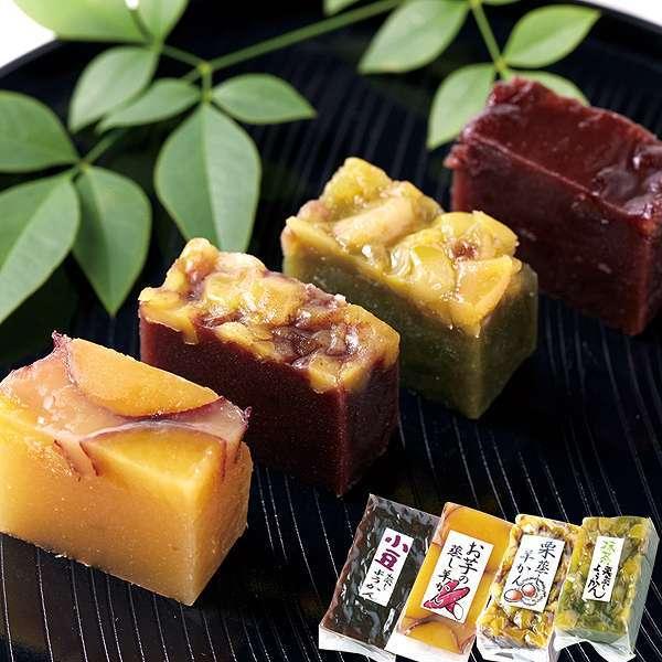 羊かん4種食べ比べセット 計8本(4種各2本)(小豆 お芋 栗 抹茶栗
