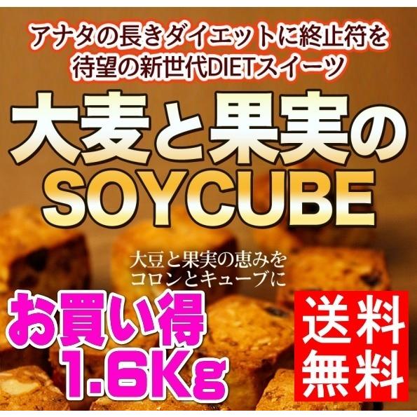 大麦と果実のソイキューブ 1600g 送料無料 訳あり スイーツ お菓子 蒲 