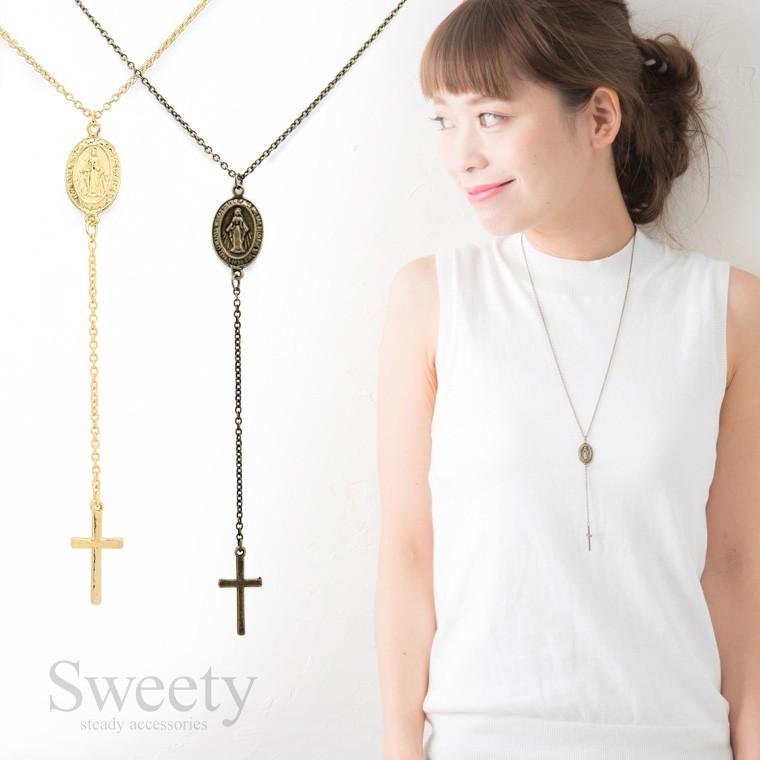 ロザリオ クロス ネックレス 全4色 : sweety - 通販 - Yahoo