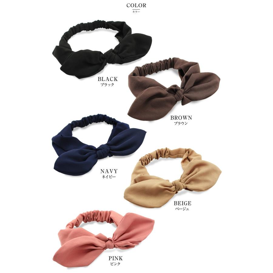 カチューム リボン ワイヤー入り幅広リボンカチューム