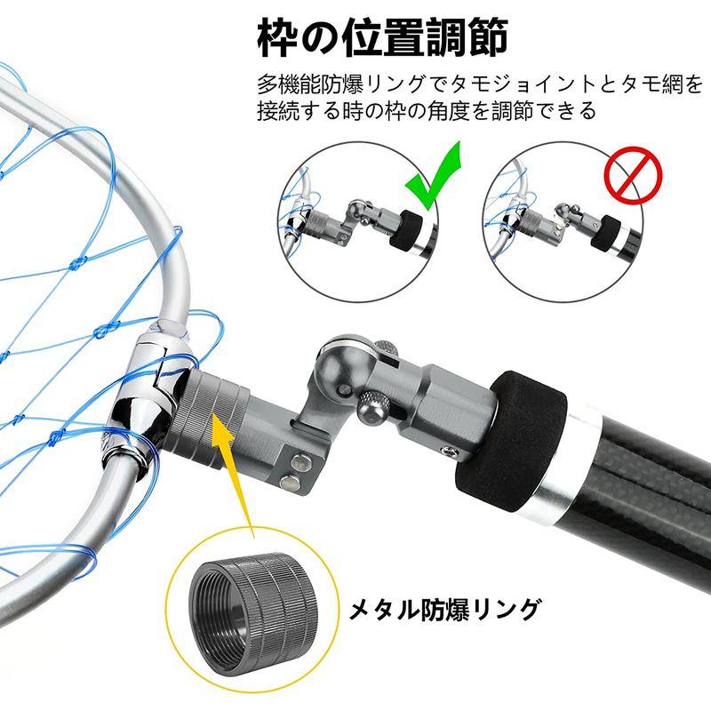 お買得！】 SANLIKE ランディングネット タモジョイント アルミ製 大型
