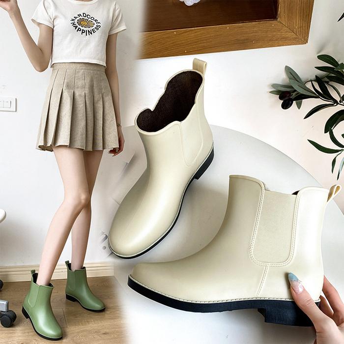 レインブーツ レインシューズ 長靴 レディース ショートブーツ 22.5