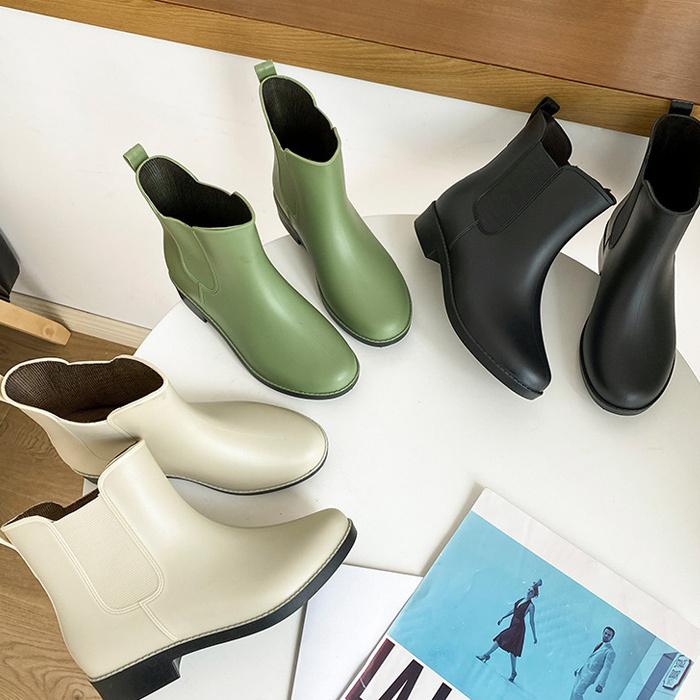 レインブーツ レインシューズ 長靴 レディース ショートブーツ 22.5