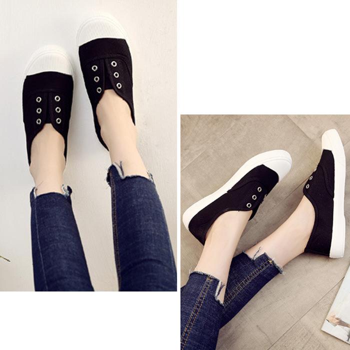 スニーカー レディース 紐なし スリッポン ローカット シューズ