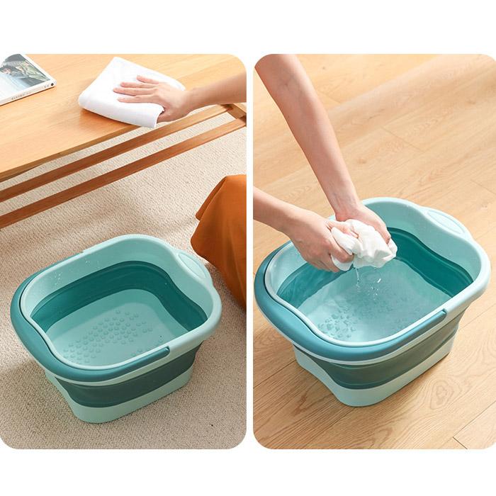 [全品10%オフCP!24H限定]折りたたみ バケツ 洗い桶 たらい ソフトバケツ 掃除 洗車 釣り 足湯 フットバス コンパクト 収納 新生活^bm1279^セール sale | Inbloom（日用品） | 06