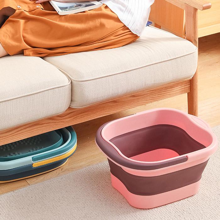 [全品10%オフCP!24H限定]折りたたみ バケツ 洗い桶 たらい ソフトバケツ 掃除 洗車 釣り 足湯 フットバス コンパクト 収納 新生活^bm1279^セール sale | Inbloom（日用品） | 08
