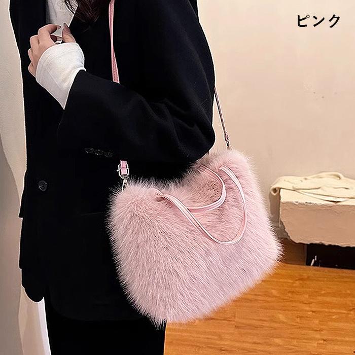 ファーバッグ レディース バッグ エコファー ふわもこ 2WAY トート