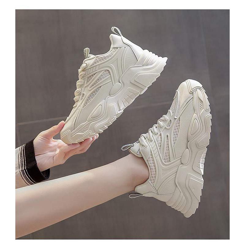 厚底 スニーカー ダッドシューズ レディース 靴 ローカット カジュアル レースアップ ビジュー キラキラ ラメ 黒 白 ^bo-906 ...