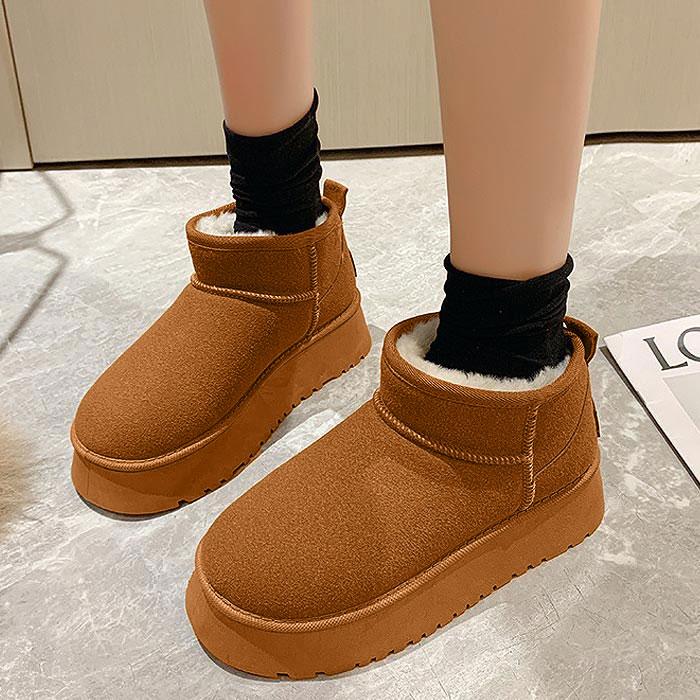 ムートンブーツ レディース シューズ 厚底 靴 ボア ファー もこもこ