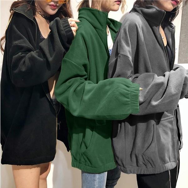 フリース ジャンパー レディース 冬 秋 長袖 ボア 大きいサイズ 体型カバー かわいい もこもこ ゆったり 羽織 アウター Jk107 Jk107 Import Shop Swift 通販 Yahoo ショッピング