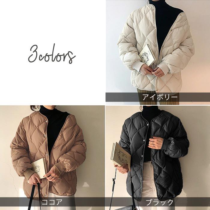 Black&White キルティングジャケット M アウター　ダウンジャケット 3390円!クーポンで!]キルティングジャケット ジャンパー ダウン 長袖