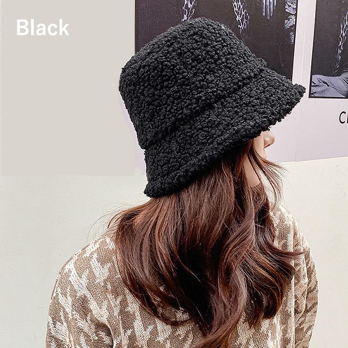 全品11%オフCP☆24H限定]バケットハット ボア帽子 レディース